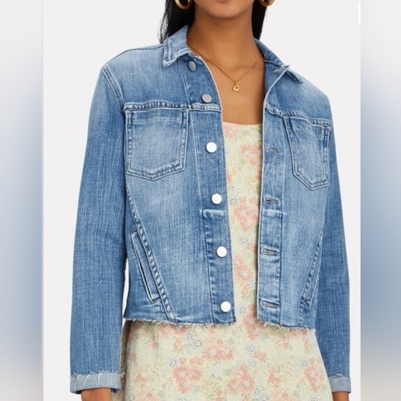 L'AGENCE Jean Jacket || XL - Picture 1 of 2